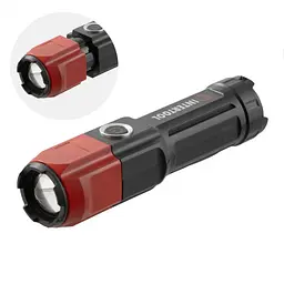 Ліхтар ручний Intertool LB-0120 світлодіодний XPE акумуляторний Li-Ion zoom чотири режими яскравість 120 лм USB зарядка - мініатюра 2
