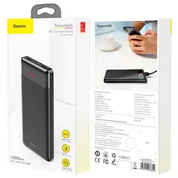 Портативна батарея Powerbank Baseus Xiaomini Cu Digital Display 10000 mAh PPALL-AKU01 Black - мініатюра 3