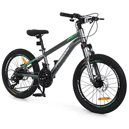 Велосипед PROFI FREEDOM 20 д. FD-2002 алюм.рама 11",SKD 85%,SHIMANO 21SP,швидкознім.кол.,темно-сірий