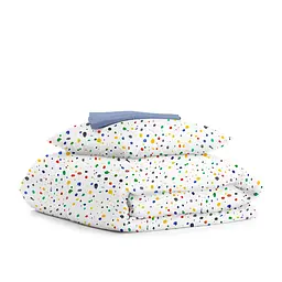 Дитяча постільна білизна в ліжечко DOTS CS1, зелений (ColorBlotsV6-6662_Cloud110x160_140)