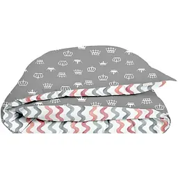 Підковдра дитяча Cosas Grey Crown CS1 110х140 см (CrownGrey_Wave_140q)