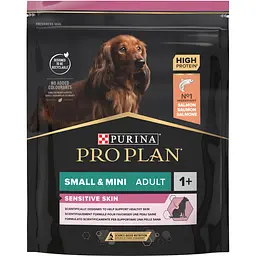 Сухий корм Purina Pro Plan Small & Mini Adult 1+ Sensitive Skin для дорослих собак дрібних порід з чутливою шкірою з лососем 700 г (12272469) - мініатюра 2