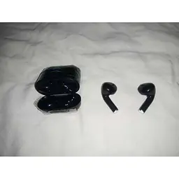 Бездротові навушники TWS Pro 4 bluetooth стерео гарнітура чорна + кабель USB - Lightning - мініатюра 4