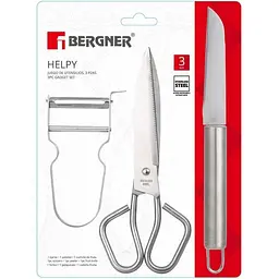 Набір кухонного приладдя Bergner Helpy 3 предмета (BG-3356-MM) - мініатюра 2