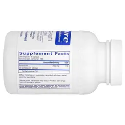 Калій (цитрат) Pure Encapsulations Potassium (citrate) 180 капсул - мініатюра 2