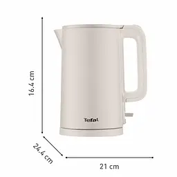 Електрочайник Tefal Thermo Protect 1.5 л пластик нержавіюча сталь бежевий kuh0015410 - мініатюра 5