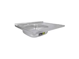 Мийка накладна Brinex 600х800х160мм 1 6080-L, Satin 0,6мм BRIN6080LSAT06 - мініатюра 3