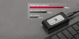 Накопичувач зовнішній SSD Portable 500GB Kingston XS2000 BoC Silver (SXS2000/500GA) - мініатюра 2