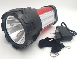 Ліхтар прожектор акумуляторний світлодіодний 10W та 28 LED бічний лампою світильником 6000 mAh Silver Toss ST-6688B - мініатюра 4