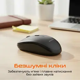 Мишка Meetion BTM100 Wireless/Bluetooth/USB Black (MT-BTM100-A) - мініатюра 3