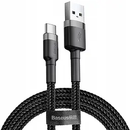 Кабель Baseus Cafule Cable USB to Type-C 2A 2m CATKLF-CG1 Black-Grey
