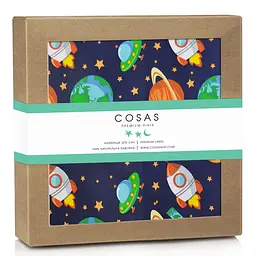 Пелюшка багаторазова Cosas непромокаюча Space 70х120 см, синя