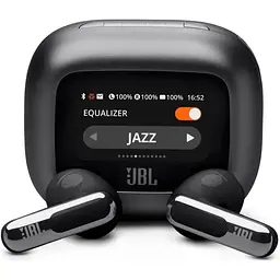 Бездротові навушники + кейс з дисплеєм JBL Live Flex 3 (JBLLIVEFLEX3BLK) стерео гарнітура чорна - мініатюра 4