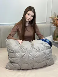 Подушка тісто з поліефірного волокна Hotel pillow 19535 50х70 см сіра - мініатюра 7