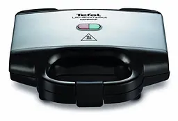 Сендвічмейкер Tefal Ultracompact 700Вт 1 пластина-гриль корпус-пластик чорно-сріблястий (SM157236) - мініатюра 2