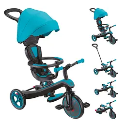 Велосипед дитячий Globber Explorer Trike 4 в 1 бірюзовий (634-105) - мініатюра 3