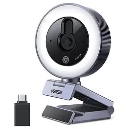 Вебкамера з підсвічуванням UGREEN CM910 2K 30 кадр/с з роз’ємом USB-C із сенсорним перемиканням (65857)