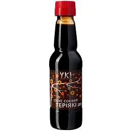 Соєвий соус YKI Теріяки з часником та імбиром густий 205 мл