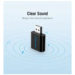 Звукова плата Vention Audio USB 2х3,5mm jack Metal (VAB-S17-B) - мініатюра 8