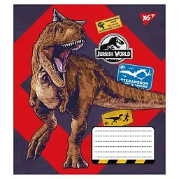Зошит Yes Jurassic world, 18 аркушів в клітинку (766328)