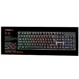 Клавіатура REAL-EL 7011 Comfort Backlit Black (EL123100043) - мініатюра 9