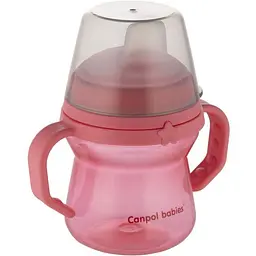 Кружка тренувальна Canpol babies First Cup Bonjour Paris 150 мл рожевий - мініатюра 2