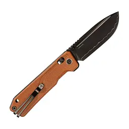 Ніж складаний туристичний SRM Rubik 7228B-MN2 (8.7 см) 140Cr / Micarta коричневий - мініатюра 6