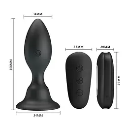 Анальна пробка MR Play Vibrating Anal Plug 10.8 см (чорний) - мініатюра 8