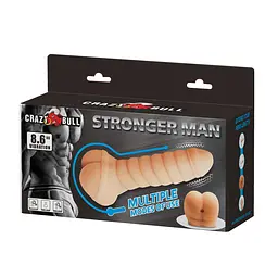 Мастурбатор - Crazy Bull Stronger Man Vibration 8.6" - мініатюра 9