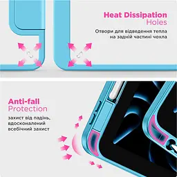 Чохол ArmorStandart Y-Type PEN для Apple iPad Air 10.9` (2020-2022)/Air 11` (2024-2026)/Pro 11` (2020-2022) Blue (ARM77525) [142396] - мініатюра 6