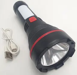 Ліхтарик акумуляторний світлодіодний LED 3W та бічна лампа світильник USB ліхтар Hurry Bolt HB-997