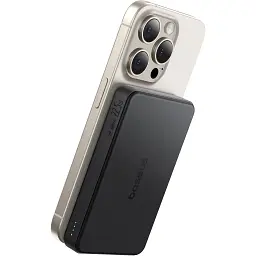Зовнішній акумулятор Baseus Airpow II Qi2 10000mAh 22.5W Black [P10080000123-00] [134990] - мініатюра 6