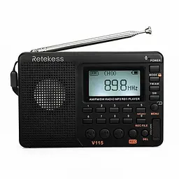 Радіоприймач RETEKESS V115 | FM радіо | MP3 плеєр | диктофон
