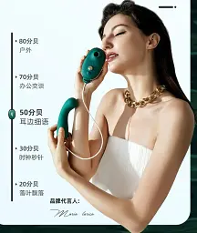 Вібратор Qingnan No.1 Super Soft G-spot 13.2 см зелений - мініатюра 5