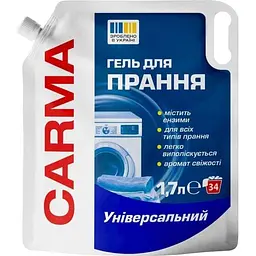 Гель для прання CARMA 1.7л дой-пак Універсальний