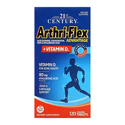 Arthri-Flex Advantage + Vitamin D3 21st Century 120 таблеток - мініатюра 2