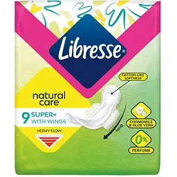 Гігієнічні прокладки Libresse Natural Care Ultra Super 9 шт.