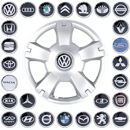 Ковпак колеса 201 201 KIA SKS201 R14 сірий 4 шт - мініатюра 2
