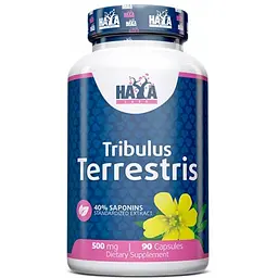 Трибулус Террестріс Haya Labs Tribulus Terrestris 500 mg, 90 капсул природний підсилювач тестостерону