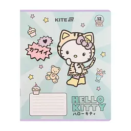 Зошит Kite Hello Kitty, 12 аркушів, лінія (HK25-234-1), в асортименті - мініатюра 9