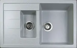 Кухонна мийка Adamant ANILA PLUS світло-сіра 775x495x200 мм, з крилом 77,5 см