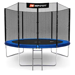 Батут Hop-Sport 10ft (305см) синій з зовнішньою сіткою - мініатюра 3