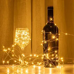 Гірлянда AWQ 200 LED, 66 футів, мідний дріт 8 режимів LED Fairy String Lights USB Живлення з дистанційним керуванням - мініатюра 4