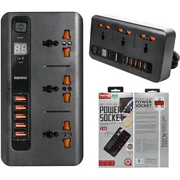 Мережевий фільтр подовжувач Remax BKL-04 3 розетки + 5*USB