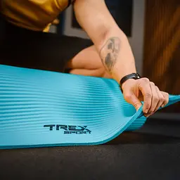 Коврик для йоги Trex Sport TX-019NGM NBR 1см 190х80 блакитний - мініатюра 3