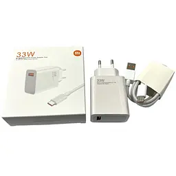 Зарядний пристрій Xiaomi 33W порт 1 USB набір із кабелем Type-C
