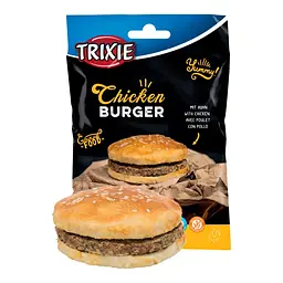 Ласощі для собак Trixie Chucekn Burger, Бургер з куркою, 9 см,140 г (31505) - мініатюра 2