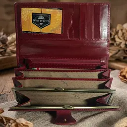 Жіночий гаманець Tony Perotti Натуральна шкіра Accademia 1526 rosso (90682) Червоний - мініатюра 5
