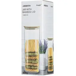 Банка для зберігання Ardesto Fresh 1300ml, квадратна - мініатюра 3