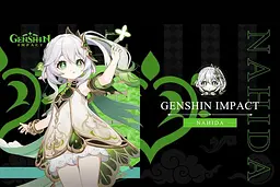 Шоппер еко-сумка Геншин Нахіда Genshin Impact Nahida 33 х 37 см двосторонній